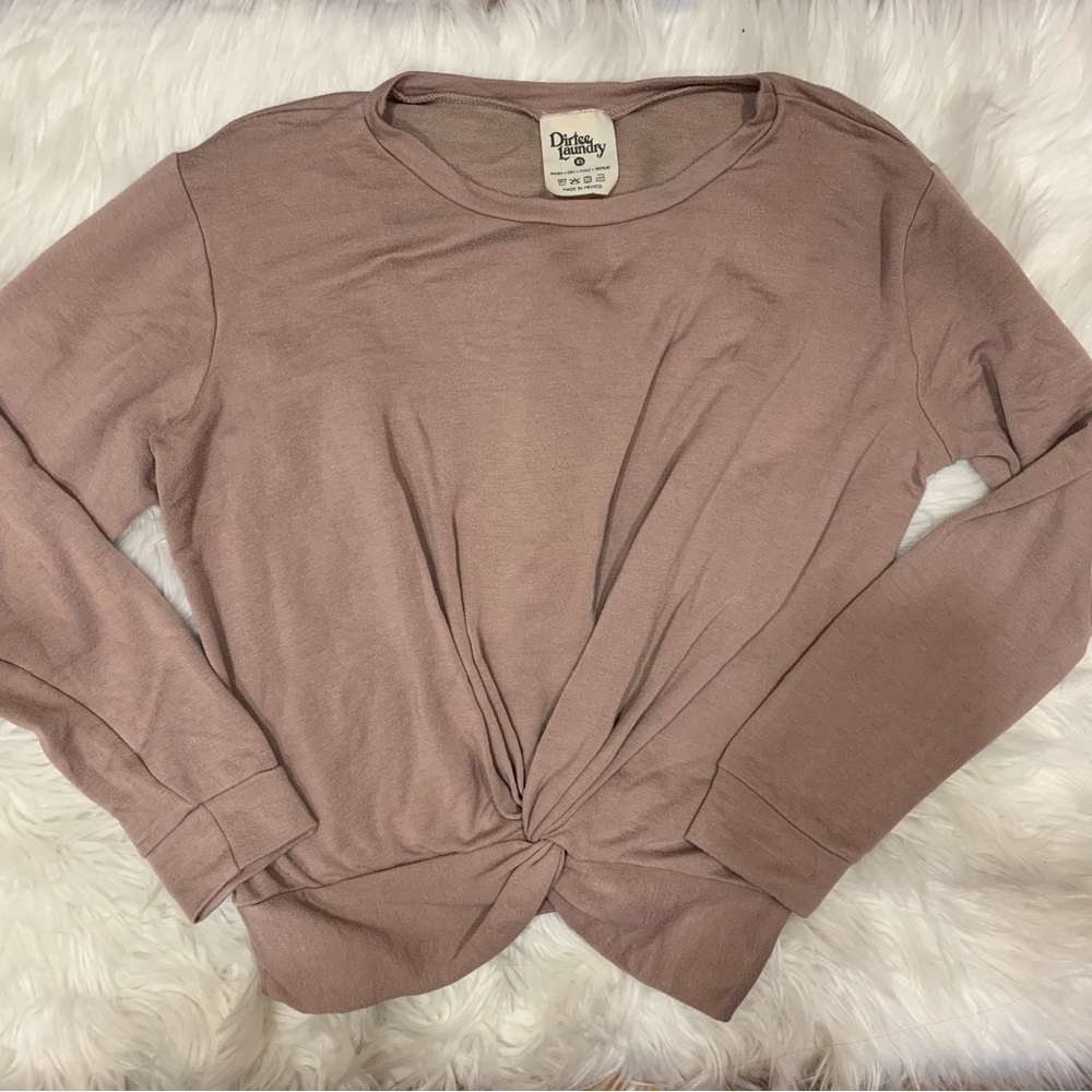 Long sleeve cropped top